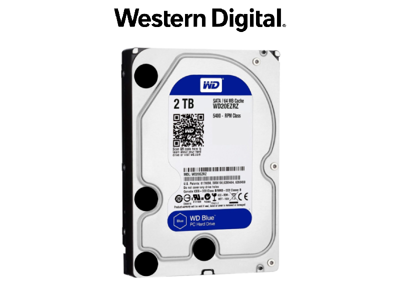 DISCO DURO 2TB WESTER DIGITAL BLUE SATA 64MB WD20EZRZ 5400 RPM